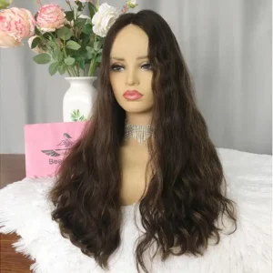 Natural Russian Virgin Human Hair Wig Platinum Blonde Highlight Color Cuticle Aligned Hair Lace Front Wigs for White Women